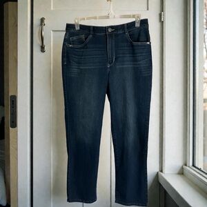 Democracy Women's High Rise Straight Jeans Indigo, 16P